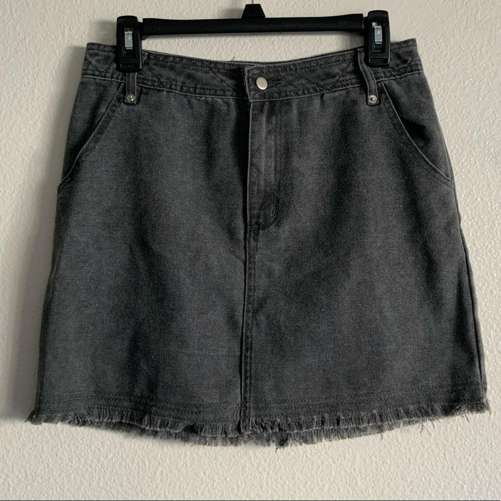 Never Worn Dark Grey Denim Skirt